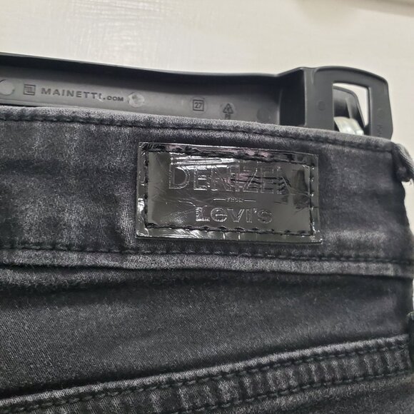 Denizen by Levi's Low-Rise Jegging Women's‎ Rinsed Black Denim Stretch Jeans W25 - Picture 6 of 8